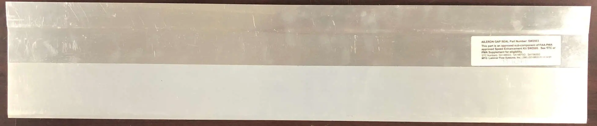 Aileron Gap Seal unfinished